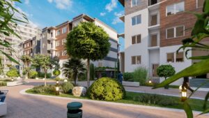 Bouskoura Living; Projet neuf; Bouskoura; Vente; vente appartement; Casablanca; Moyen Standing; MS; Résidence fermée; Piscine; jardin.