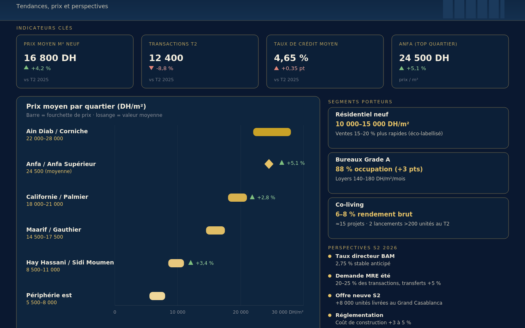 Bilan du marché immobilier à Casablanca